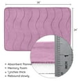 thumbnail image 7 of Memory Foam Bath Mat, Large Bathroom Rugs Non Slip, PVC Dot Bottom Quick Dry Bath Rug Runner, Absorbent Shower Mat for Bathroom Floor Tub, 20 x 32 Inch, Purple, 7 of 7