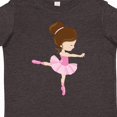 thumbnail image 4 of Inktastic Ballerina, Ballet Girl, Ballet Dance, Brown Hair Girls Toddler T-Shirt, 4 of 5