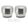 thumbnail image 2 of Fence 2Pcs Solar LED Fence Wall Light Waterproof Warm Light Transparent Mini Solar Wall Mounted Fence Lamp for Garden Yard, 2 of 7