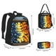 thumbnail image 2 of Disketp Halloween Fruit Platter Mochila Estampada de Gran Capacidad con Lonchera y Estuche, Set de 3 Piezas para Estudiantes, 2 of 7