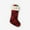 A, variant on Personalization Mall Festive Velvet Plaid Bow Christmas Stocking