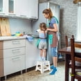 thumbnail image 4 of Folding Step Stool - Height Premium Heavy Duty Foldable Step Stool for Kids Kitchen Garden Bathroom Camping Stepping Stool -, 4 of 9