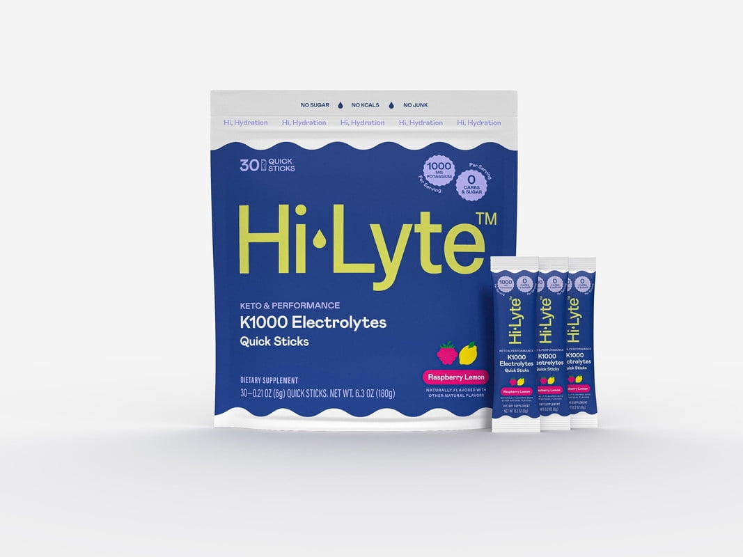 Keto & Performance | K1000 Electrolytes Quick Sticks | Raspberry Lemon