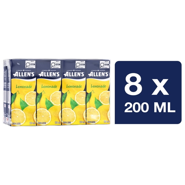 Allen's Lemonade Juice Boxes 8 x 200 ml
