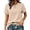 Khaki, variant on Womens Short Sleeve T Shirts Henley Neck Dressy Casual Womens Summer Tops Business Casual T Shirts