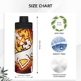 thumbnail image 4 of Lsque Geometry Dash Pattern Water Bottle,18oz Sports Insulated Kettle for Cycling Gym Basketball Outdoor, Suitable as a Present, 4 of 8