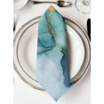 thumbnail image 2 of nqOlkjepod Turquoise Gold Marble Cloth Napkins Set of 4 Reusable Dinner Napkins, Modern Blue Teal Geometric Cocktail Napkin Washable Table Napkins for Wedding/Holiday Party/Baby Shower 20"x20", 2 of 8