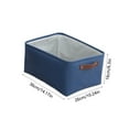 thumbnail image 3 of Foldable Fabric Storage Basket for Home Organization, Clothing, Toys, and Miscellaneous Items with Sturdy Handles in Blue, 3 of 6