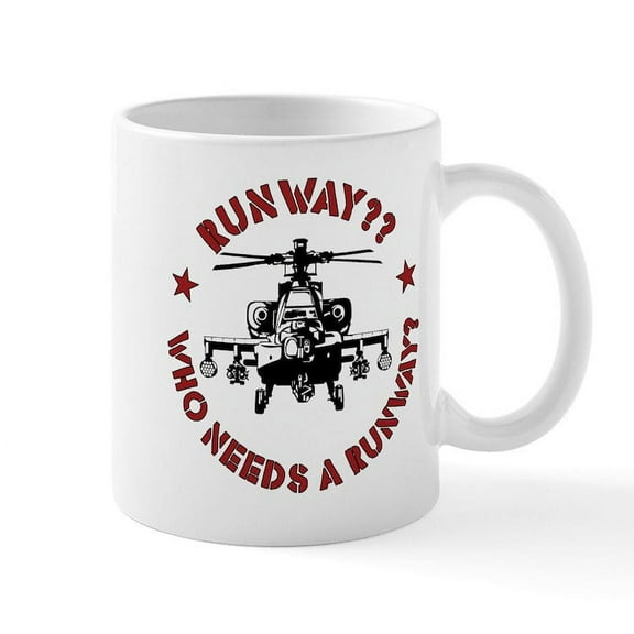 CafePress - Helicopter Pilots Get It Up F Mug - 11 oz Ceramic Mug - Novelty Coffee Tea Cup
