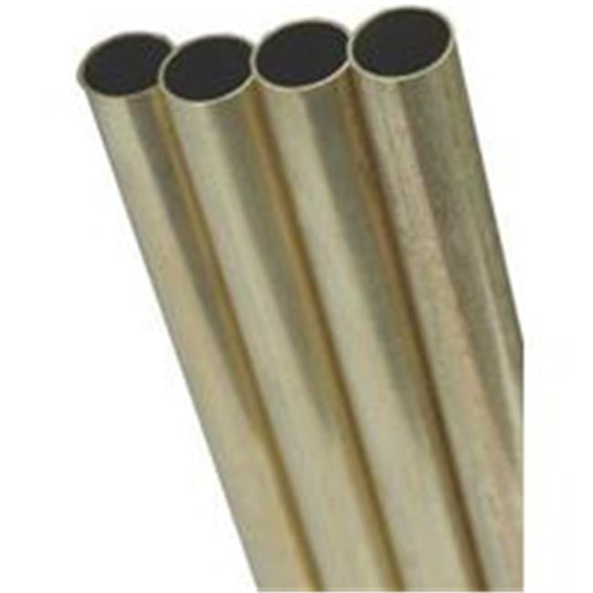 1/8" X 1/4" X 12" X .014 Brass Rectangular Tube 