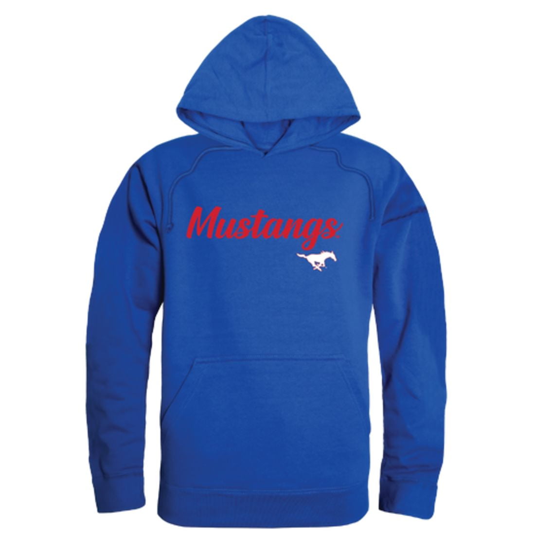 SMU Southern Methodist University Mustangs Script Hoodie Sweatshirt Royal  X-Large