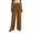 Camel, variant on Women's Casual Fashion Pinstripe Straight and Winter Loose Wide-leg Straight Pants for Elegant and Comfortable Daily Wear,Camel,M