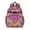 Purple-45, variant on Rustic Abstraction Students Backpack Sketch Inspired Bookbag with Vintage Waves, Stripes, Plaid, Tribal Elements