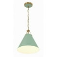 thumbnail image 2 of XAV-B8301-VG-GR-Crystorama Lighting-Xavier - 1 Light Pendant-Vibrant Gold/Green Finish    -Traditional Installation, 2 of 9