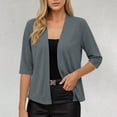thumbnail image 6 of Hilenly Short Sleeve Cardigans for Women Lightweight Open Front Cardigan Summer Cropped Cardigan, 6 of 8