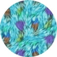 thumbnail image 1 of Ahgly Company Machine Washable Indoor Round Transitional Blue Ivy Blue Area Rugs, 8' Round, 1 of 7