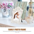 thumbnail image 3 of OULII Cadre Photo Vintage Blanc Support Photo Vertical en Résine pour Usage Domestique 1ensemble, 3 of 4