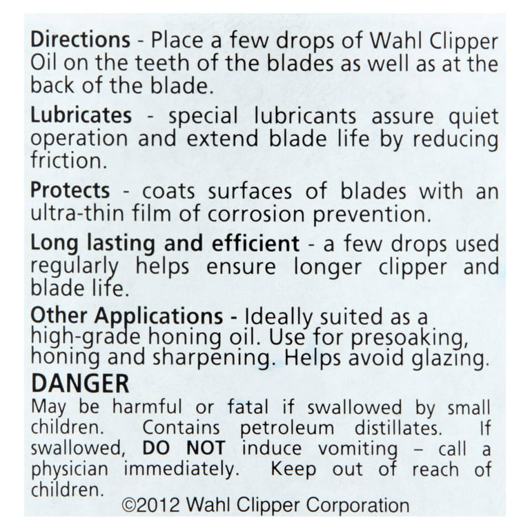 Clipper Oil, Wahl Clipper
