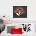 thumbnail image 4 of Lsque Red Mushrooms Print Wall Art – Decorative Picture for Living Room, Bedroom, and Office (Horizontal), 4 of 6