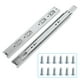 thumbnail image 1 of HOMANDS Guías para cajones de 10.0 in, 4 pares (8 unidades) de rieles de montaje lateral – Rodamiento de bolas de extensión completa resistente – Guías deslizantes para cajones para gabinetes de cocin, 1 of 5