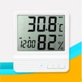 thumbnail image 3 of MasteelfCA Digital Hygrometer Thermometer Temperature Humidity Monitor High Precision Meter (White), 3 of 4