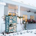 thumbnail image 2 of Rdsfhsp Welcome Winter Snowman Garden Flag Double Sided, Christmas Farmhouse Linen Yard Flag Outside House Decoration 12 x 18, 2 of 5