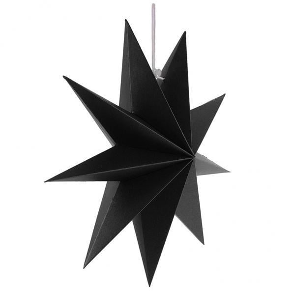 2x 3D Estrella de Papel Forma de 9 Puntos Decoración Colgante de Árbol de Ventana de Pared de Techo de Fiesta de Navidad Halloween Zulema Estrella de papel