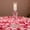 pink, variant on Valentine's Day Heart Glass Candle Holder Decorations, Romantic High-Foot Candlestick Holder for Dinner Table & Holiday Decor