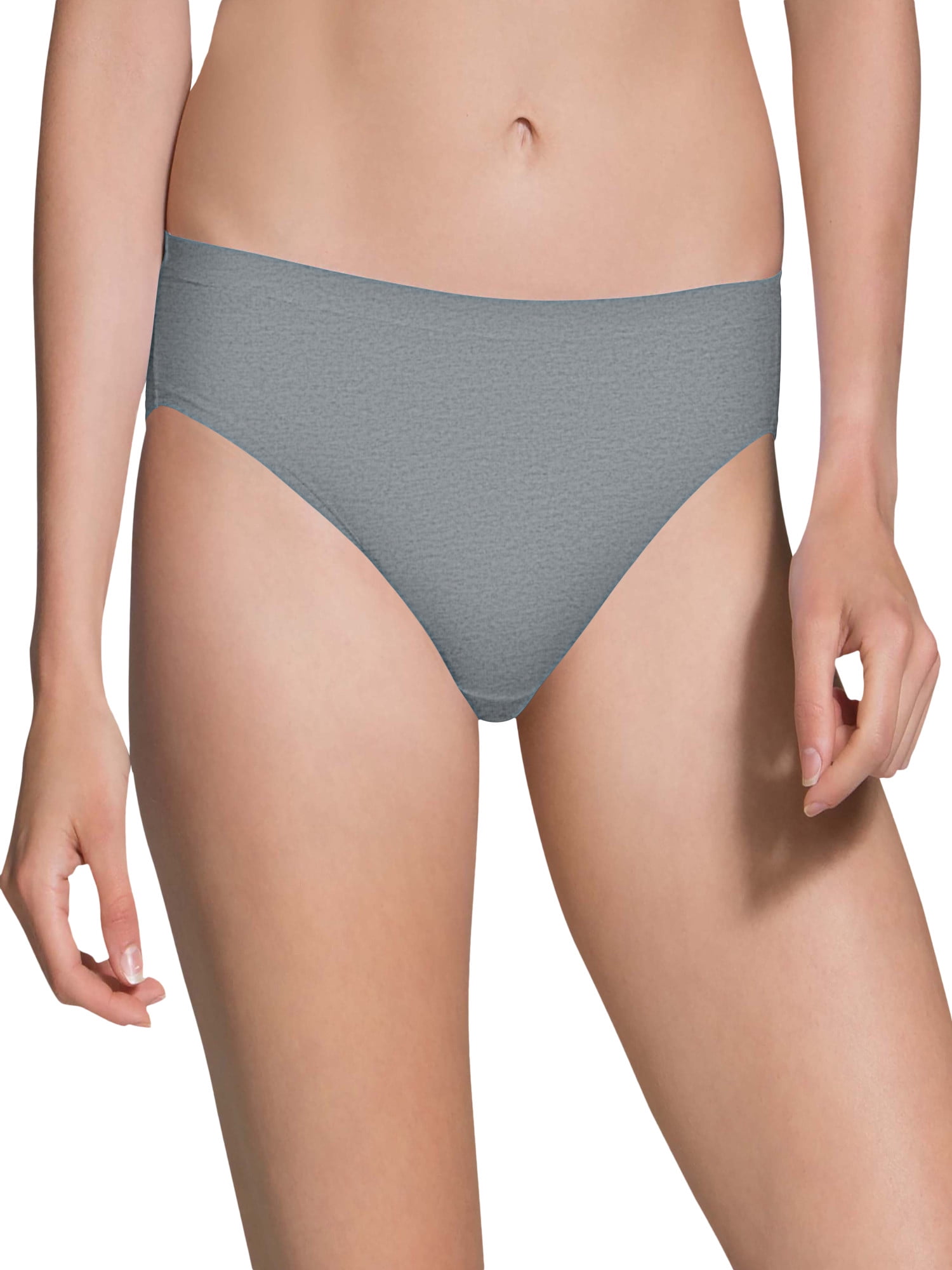 6 Bikini Underwear Woman Premium Nylon Light Soft Silky Brief Hip40"-44"Size XL 