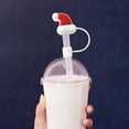 thumbnail image 2 of CuiLiyq Christmas Straw Cover Cap, Reusable Cute Drinking Straw Topper Accessories, Portable Protector Plugs Decorations Gifts for Party Christmas, 2 of 6
