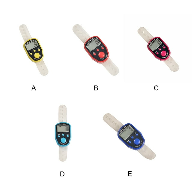Langgg Bague de Piscine Électronique ABS Multifonctionnelle et Durable avec Compteur Sensible Rose Rouge