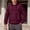 Wine, variant on KANG Fashion Hooded Sweatshirt Autumn Winter Warm Casual Sporty Pullover With Multiple Pockets For Outdoor Activities