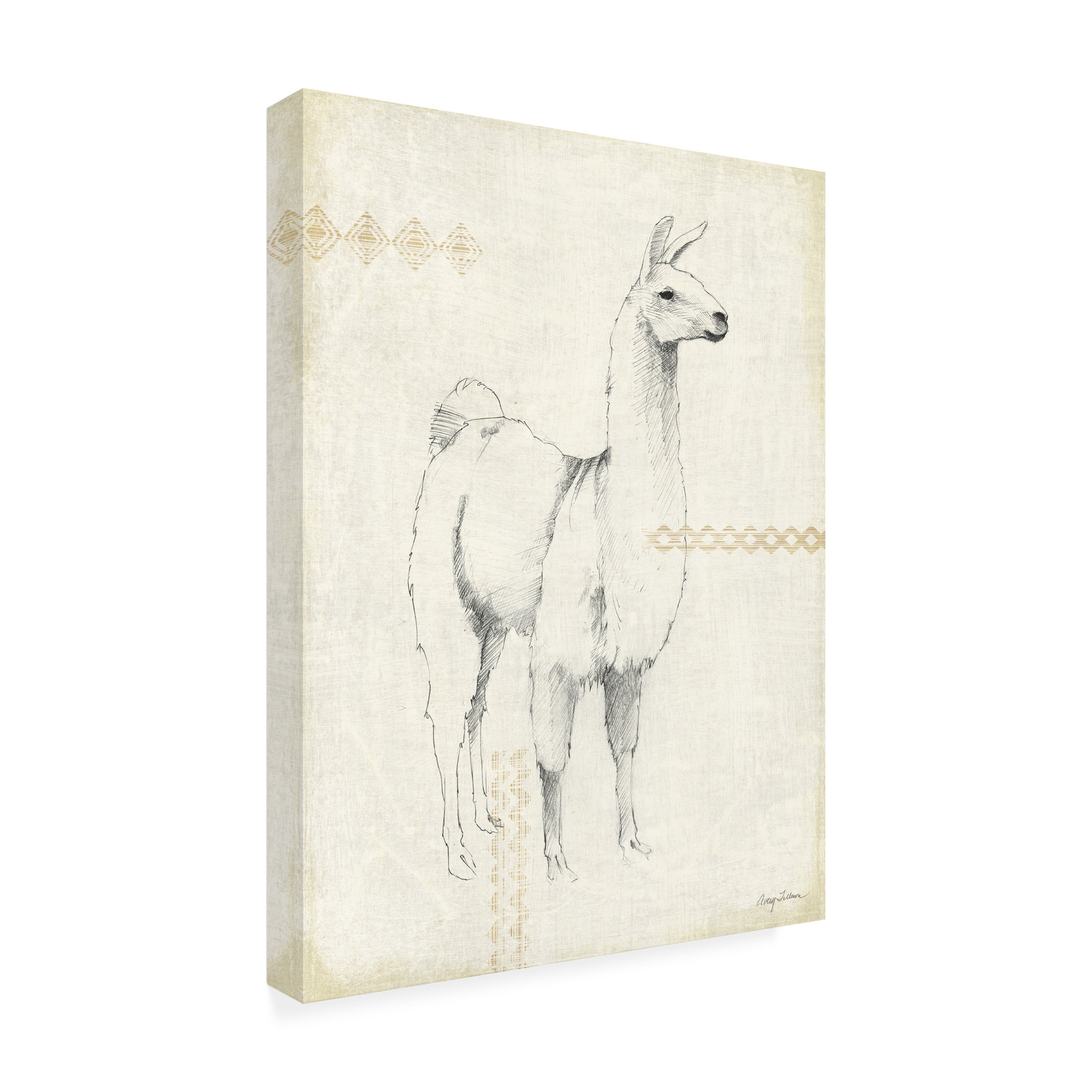 Avery Tillmon 'Llama Land XI' Canvas Art