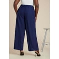 thumbnail image 3 of ELOQUII Women's Plus Size Pinstripe Trouser, 3 of 3