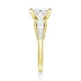 thumbnail image 3 of 4CT Princess Cut Moissanite Diamond Prong set Engagement Ring for Women, 10K Yellow Gold, US 9.5, 3 of 5