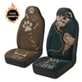 thumbnail image 3 of Uorisanigo Car Seat Covers Automotive Interior Front Seats Only Accessories Washable My Side & Dog Side Print Bucket Seat Cover Protection Universal Fit Cars Trucks and SUV, 3 of 7