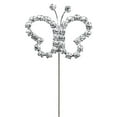 thumbnail image 1 of Lion 669707 1. 5 inch Rhinestone Butterfly Pick, Clear - 6 Piece per Pack, 1 of 1