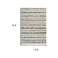 thumbnail image 3 of 7' X 10' Beige and Brown Abstract Non Skid Area Rug, 3 of 3