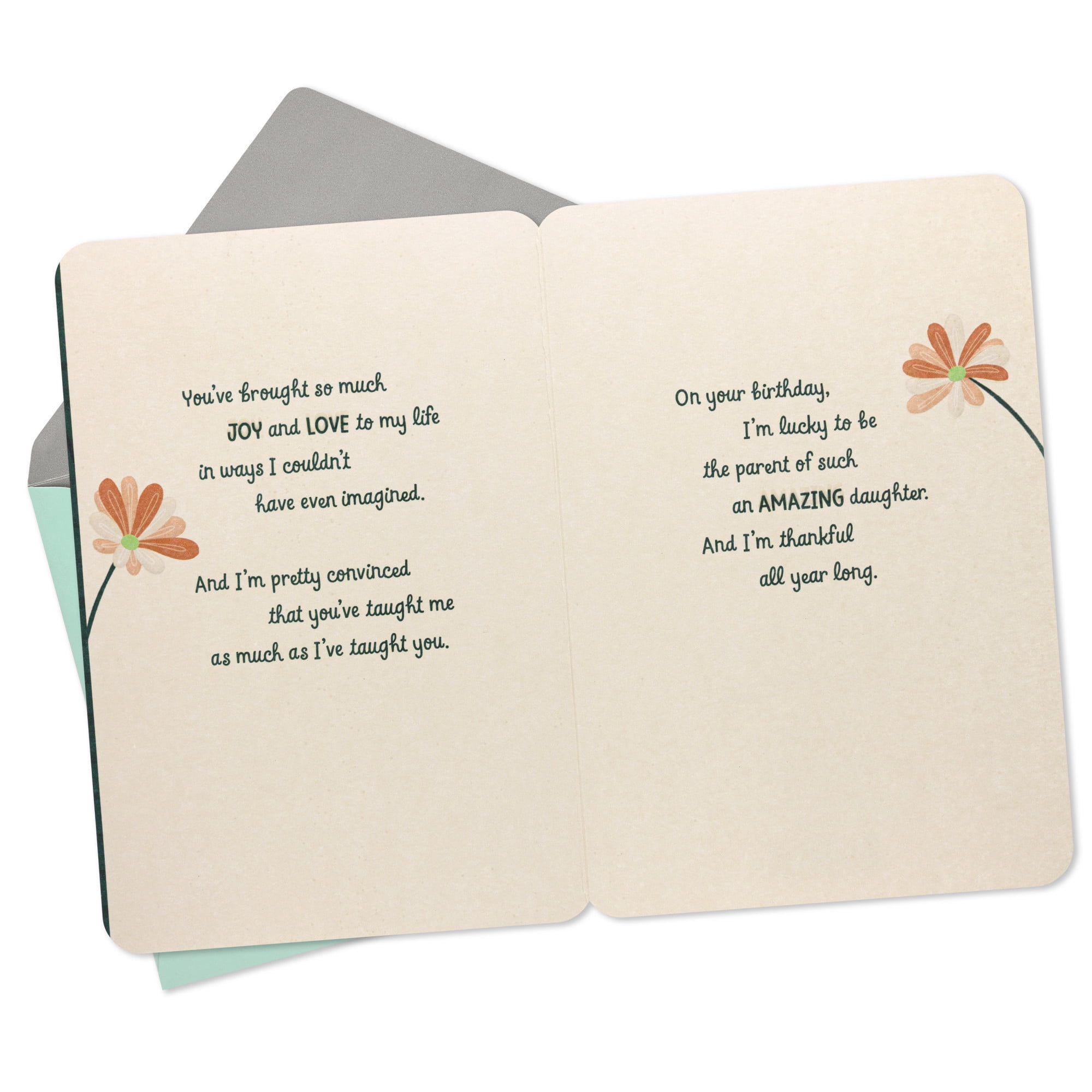 Hallmark Birthday Card for Daughter (Thankful All Year Long)