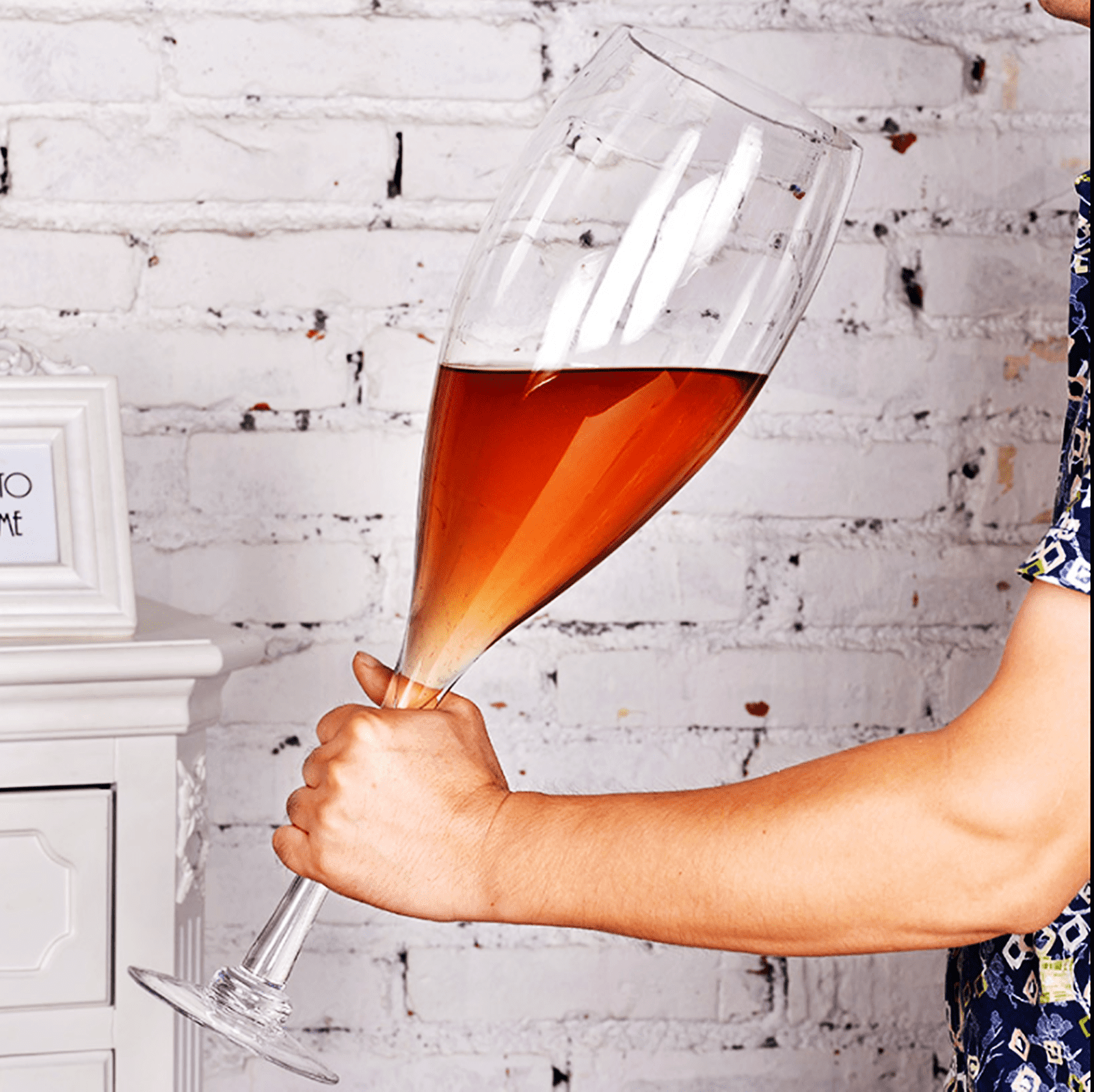 Giant Wine Glass and Beer Mug Combo - 3000ML Extra Large for