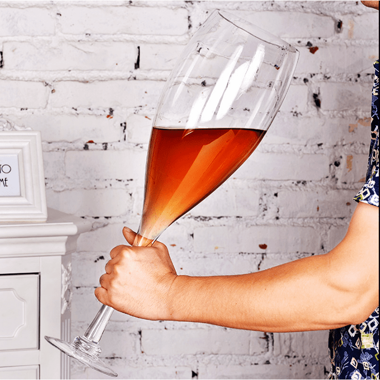 YUANXIN Giant Wine Glass Huge Stemware Personal Oversized Wine Glass Extra  Large Champagne Glass Beer Mug Red Wine Glasses 