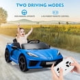 thumbnail image 4 of GloryStar 12V Kids Ride on Car, Licensed Corvette Battery Powered for Toddlers, Remote Controlled, Visual Dashboard, Features LED Lights and Music for Fun Play, 4 of 7