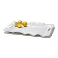 thumbnail image 2 of Vida Havana Rectangular Tray with Handles White, 2 of 2