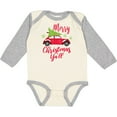 thumbnail image 3 of Inktastic Merry Christmas Ya'll with Red Car and Tree Boys or Girls Long Sleeve Baby Bodysuit, 3 of 5