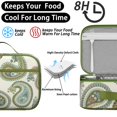 thumbnail image 4 of Insulated Lunch Box Bag Featuring Chic Colorful Paisley Boho Design – Durable, Portable Lunch Carrier for School, Picnic, and Travel Use, 4 of 6