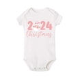 thumbnail image 5 of Mono de bebé con estampado navideño 2024, mono informal de cuello redondo para bebé, mono de manga corta cómodo a la moda, ropa para el día de Navidad, 5 of 5