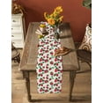 thumbnail image 5 of nqOlkjepod Strawberry Rustic Table Runner 108 Inches Long Farmhouse Dress Scarves, Spring Summer Floral Fruit Dining Tablerunner for Coffee Table/Kitchen Island/Party Décor, 13" x 108", 5 of 8