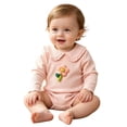 thumbnail image 2 of Jalioing Infant Baby Rompers Cute Long Sleeve Bodysuit Baby Boy Girl Rompers Spring Fall Outfits 0-18 Months, 2 of 9