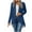 Blue, variant on Womens Tops Long Sleeve Women's Tops Plus Size Tunic Women Solid Color Long Sleeve Cardigan Coat Tops My Items My Order