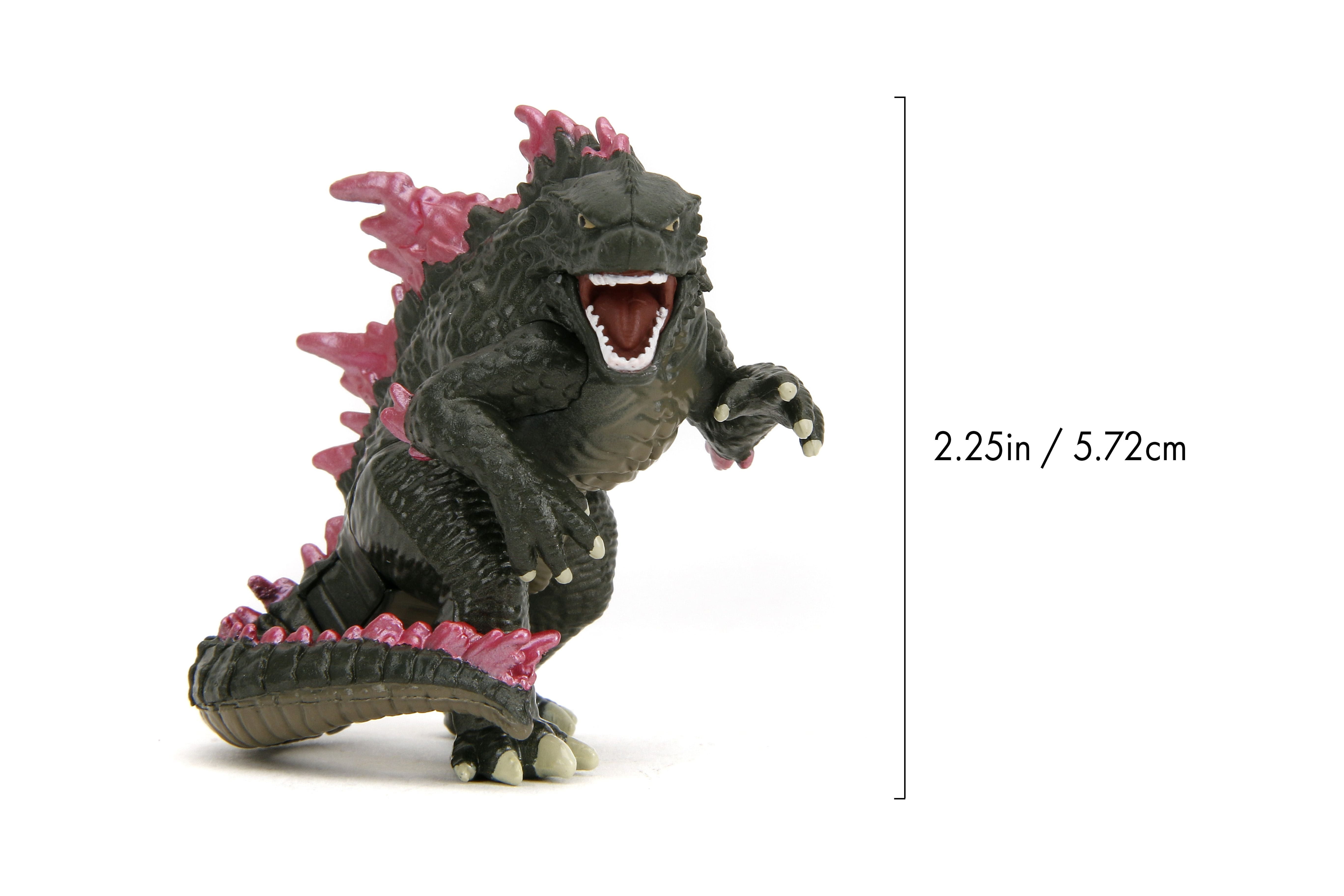 Jada Godzilla x Kong Metalfigs 4 Pack, 2.5" Die-Cast Figures(Godzilla, King Kong, Skar, Shimo), Ages 8+